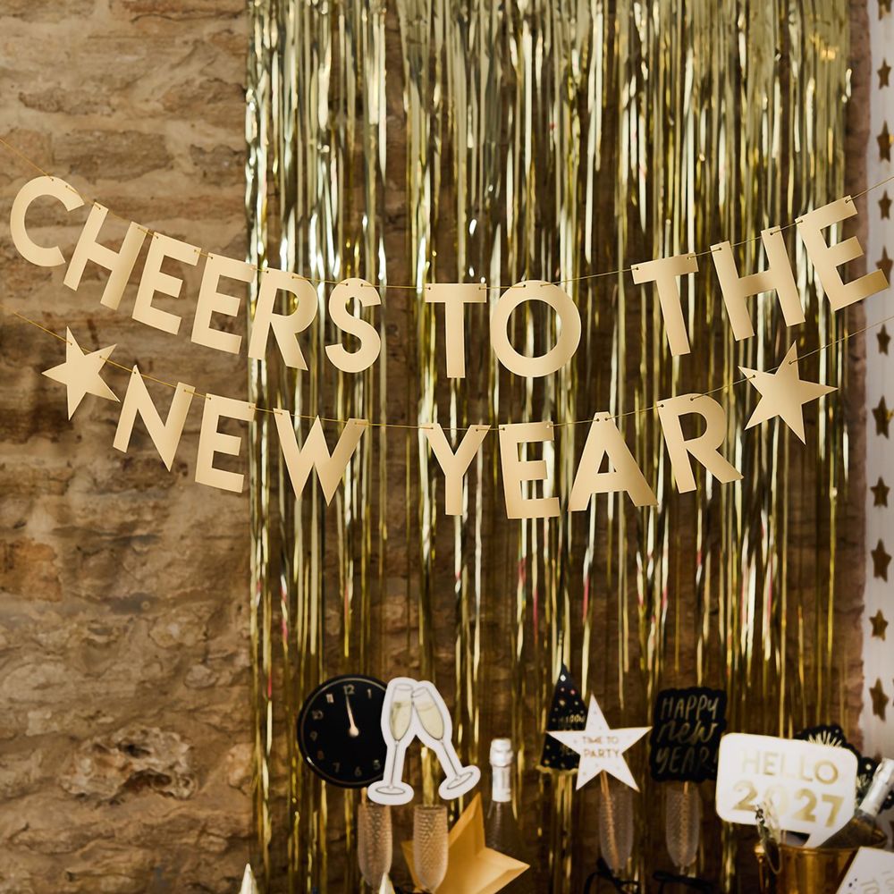 Cheers to the New Year Kullatut Viirinauhat