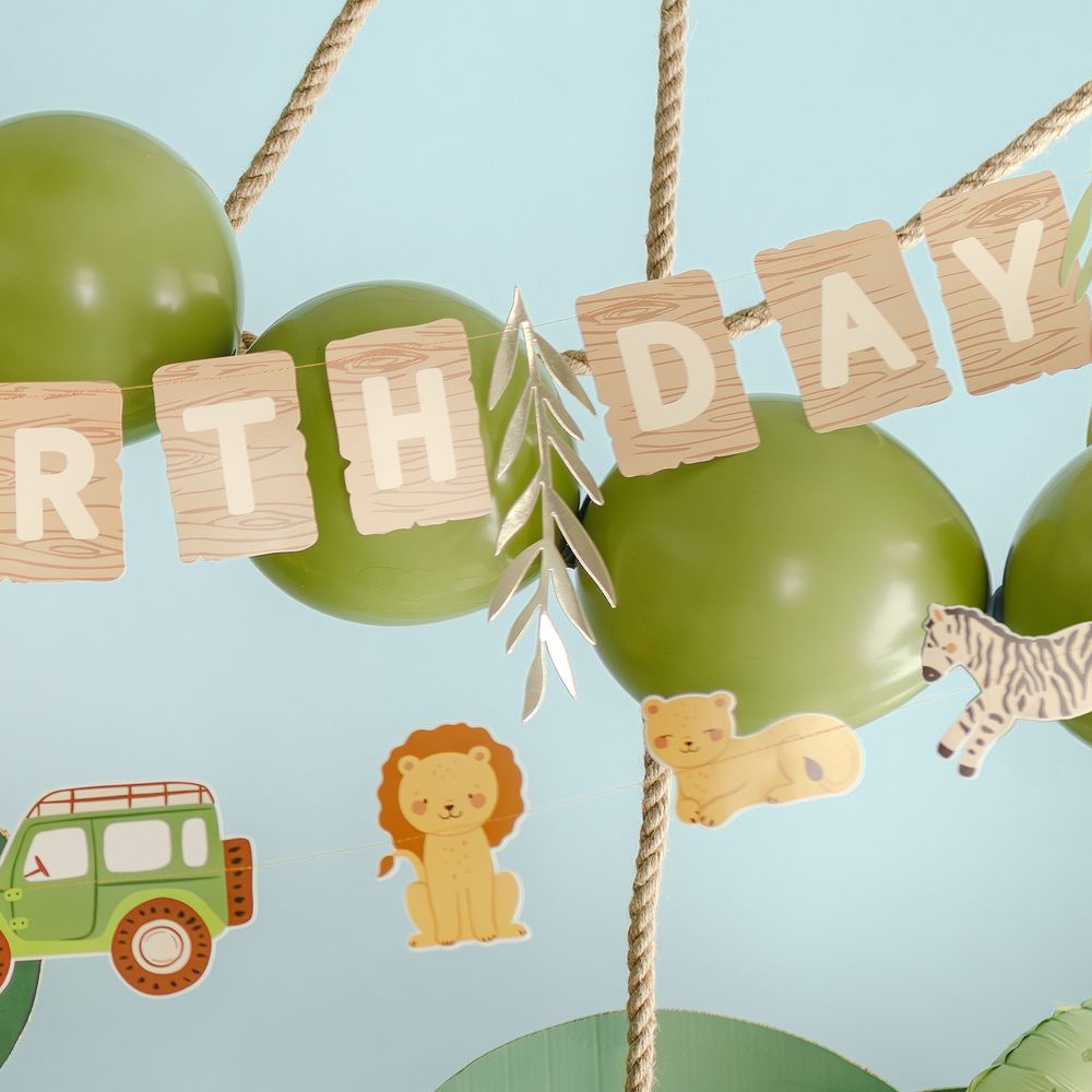 Girlanger Happy Birthday Safari Party