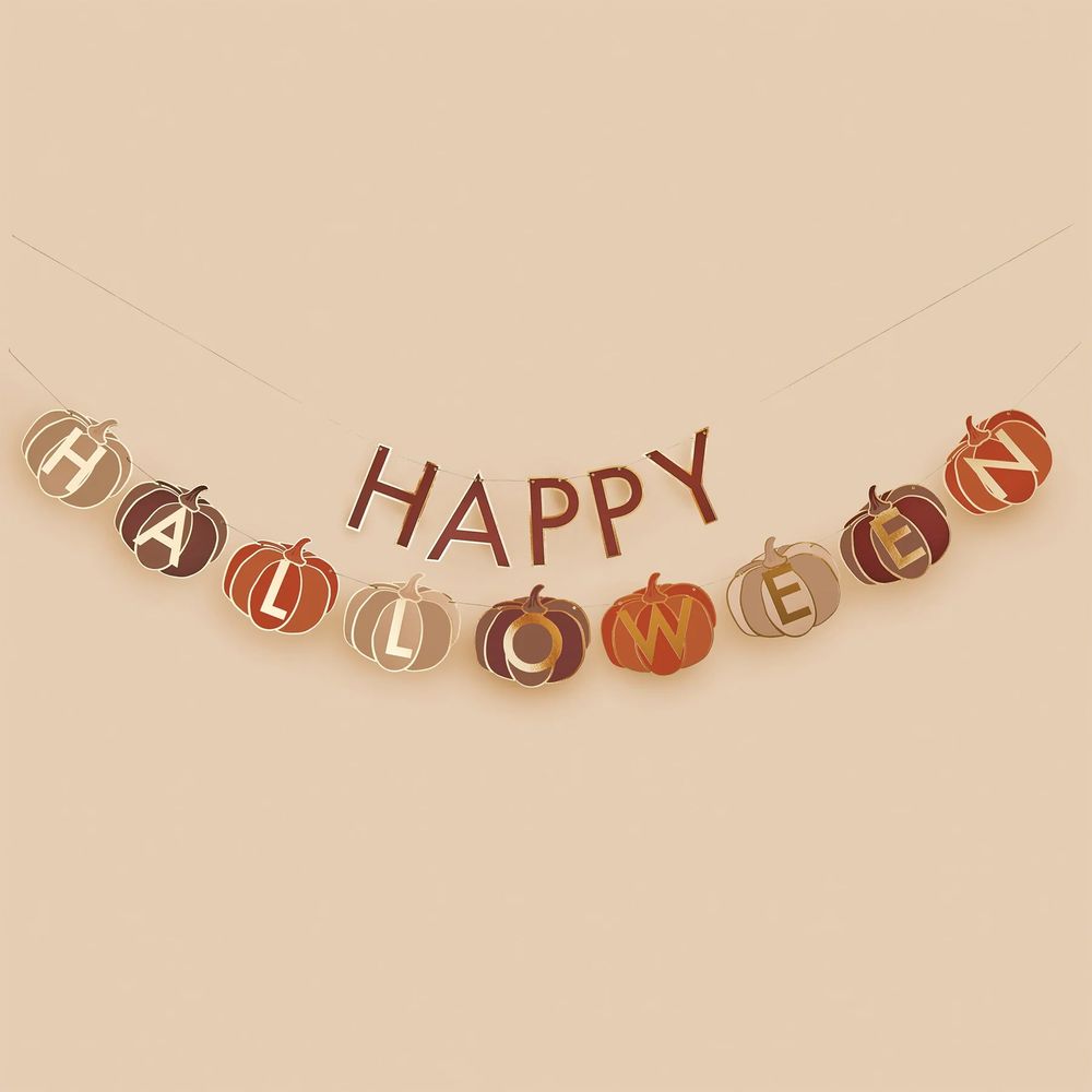 Girlanger Happy Halloween Kurpitsat