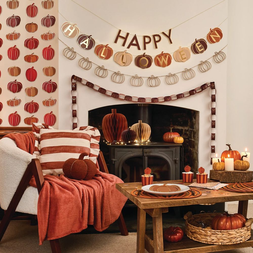 Girlanger Happy Halloween Kurpitsat