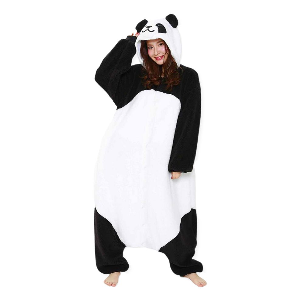 Svart/Vit Panda Kigurumi