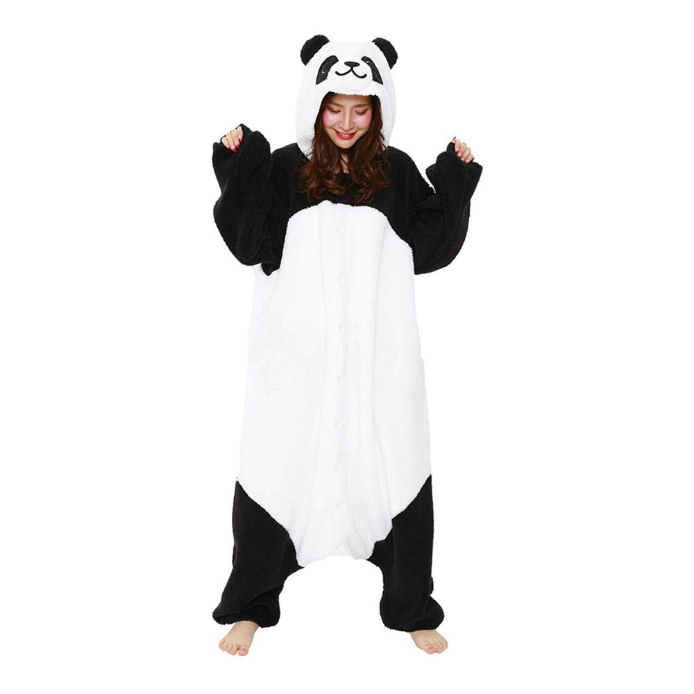 Svart/Vit Panda Kigurumi