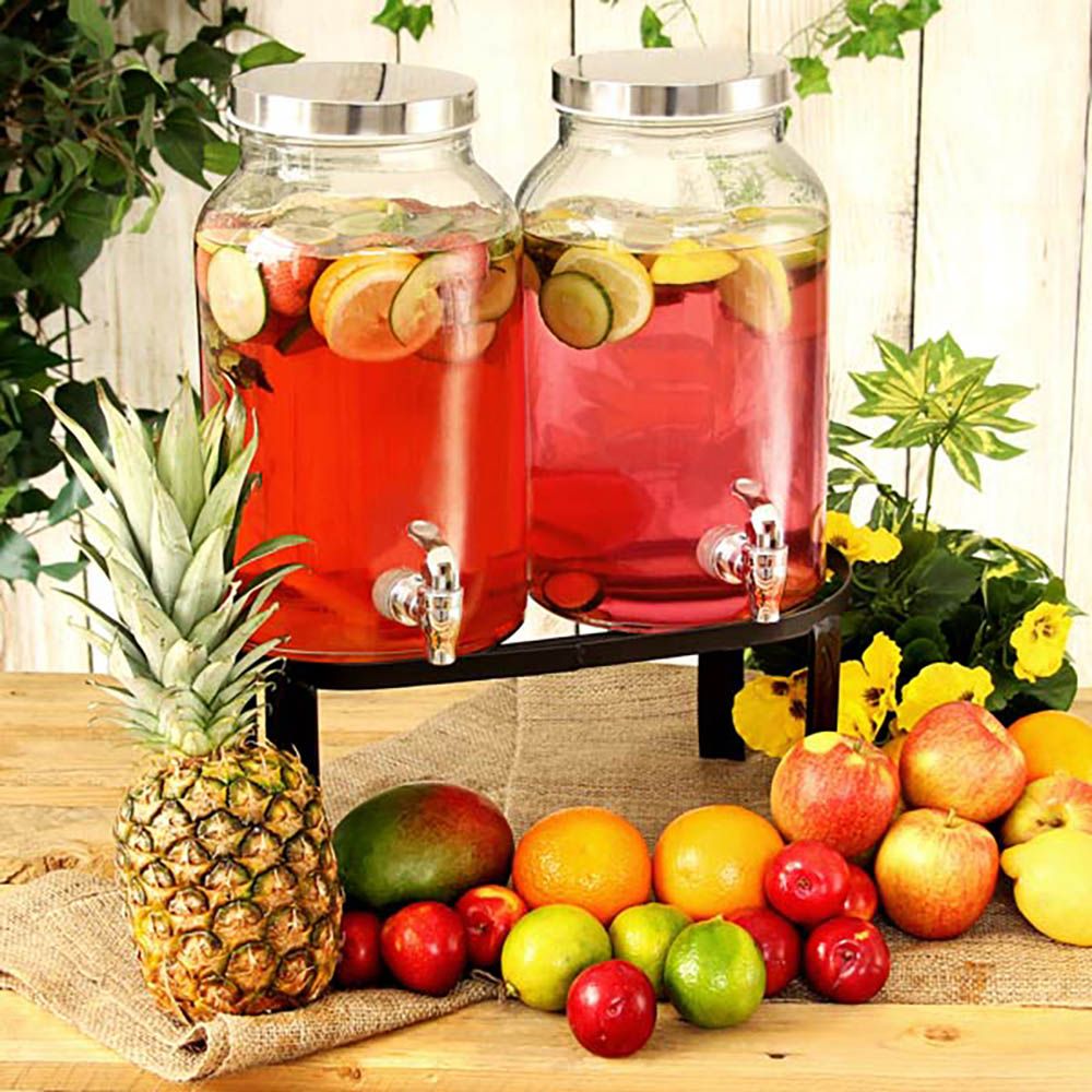Glasdispenser Dobbelt i Glas