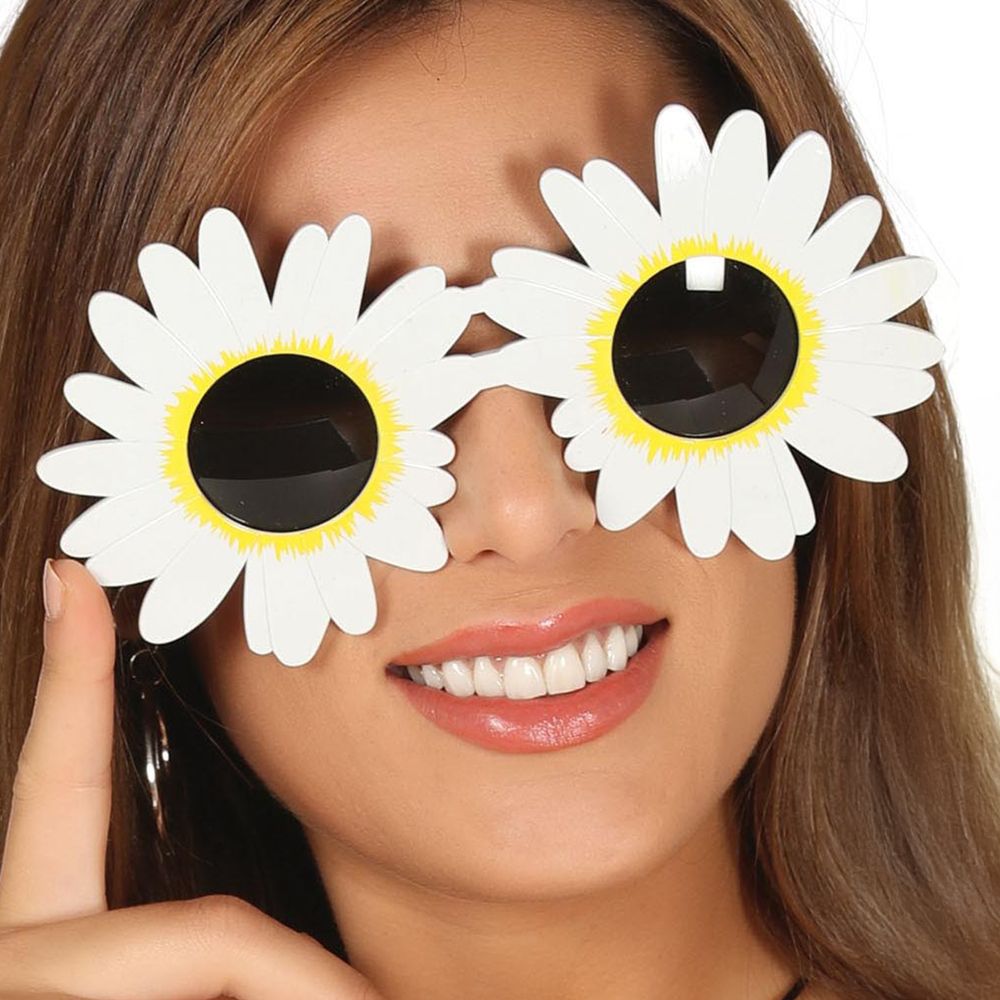 Valkoinen Daisy-aurinkolasit