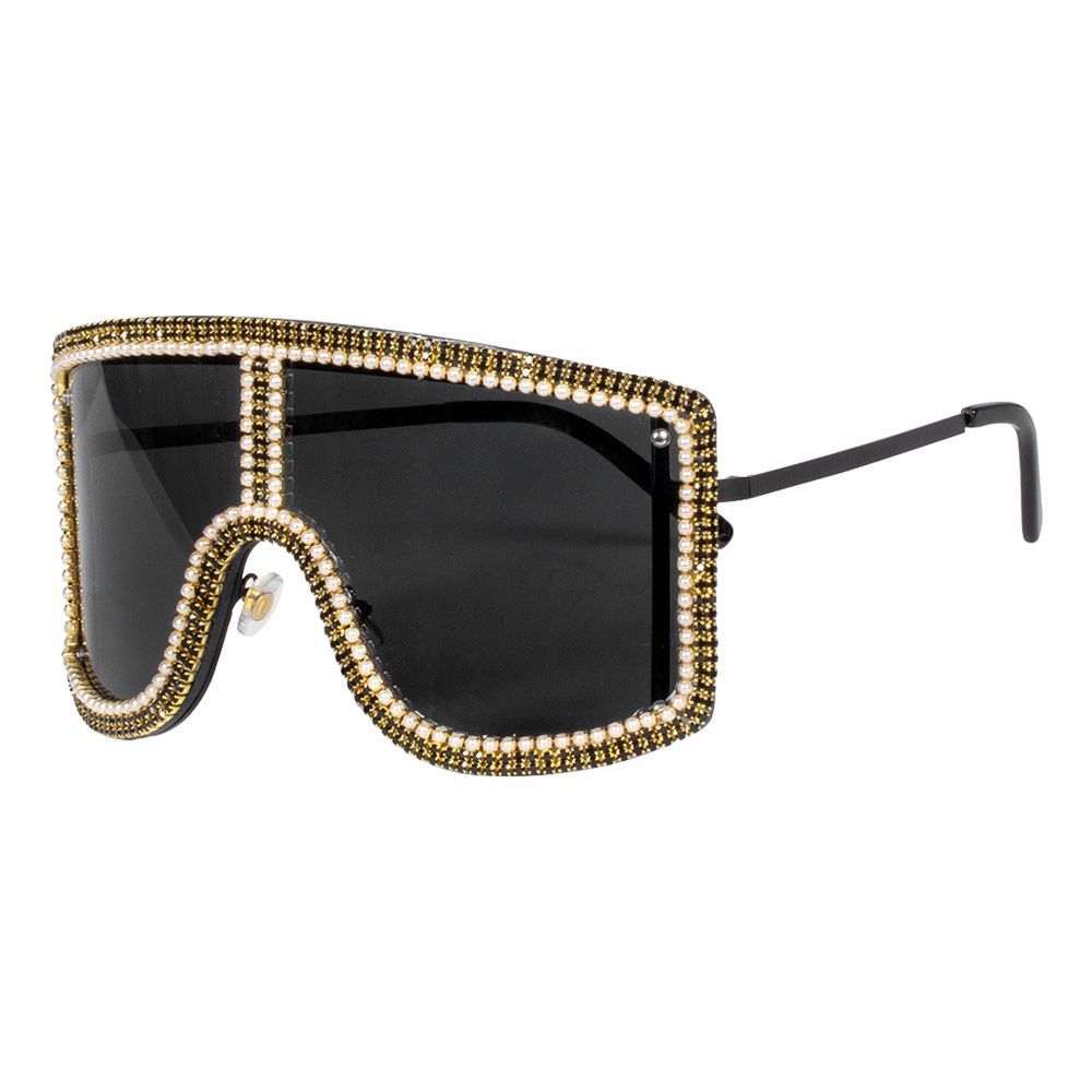Briller Diva med Strass Svart/Gull