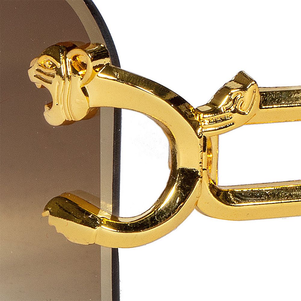 Briller Guld Leopard