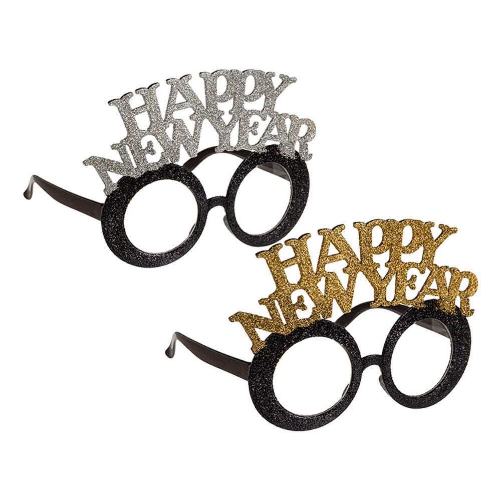 Glasögon Happy New Year Glitter