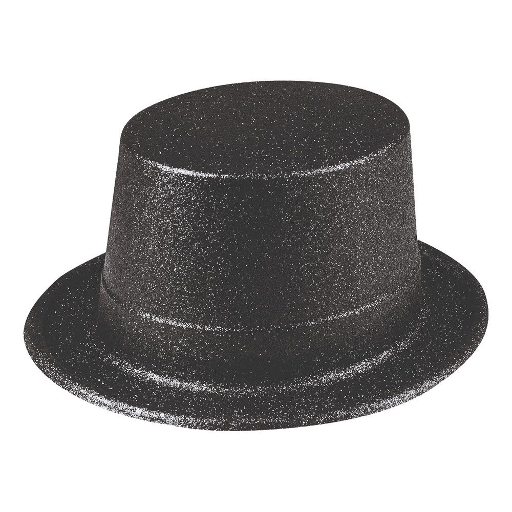 Glitterhatt Svart