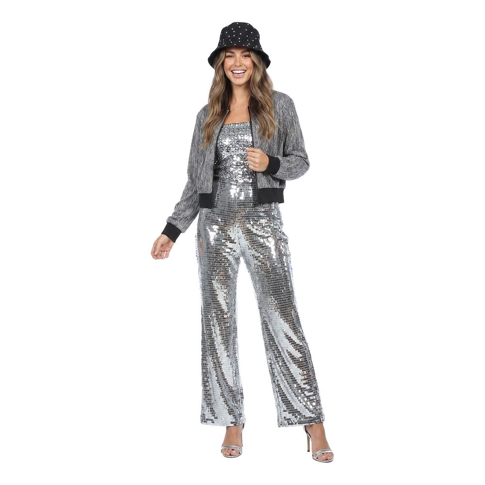 Glitterjacka Silver