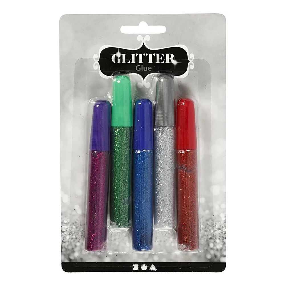 Glitterlim Blandede Farger