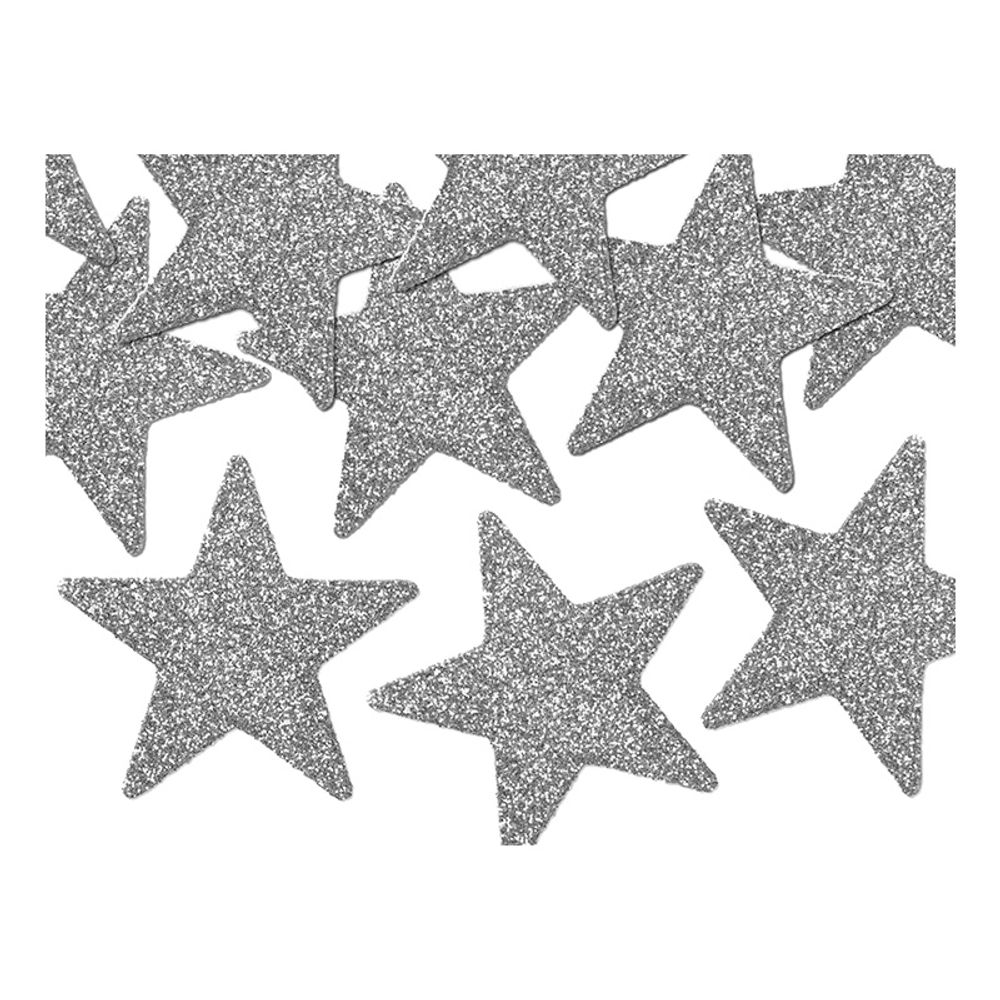 Glitterstjerner Sølv