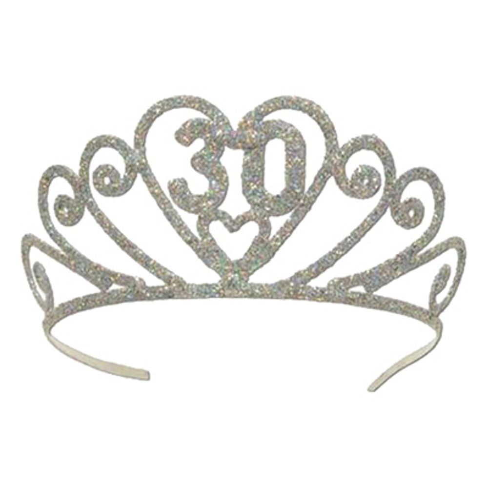 Glittertiara med Siffror