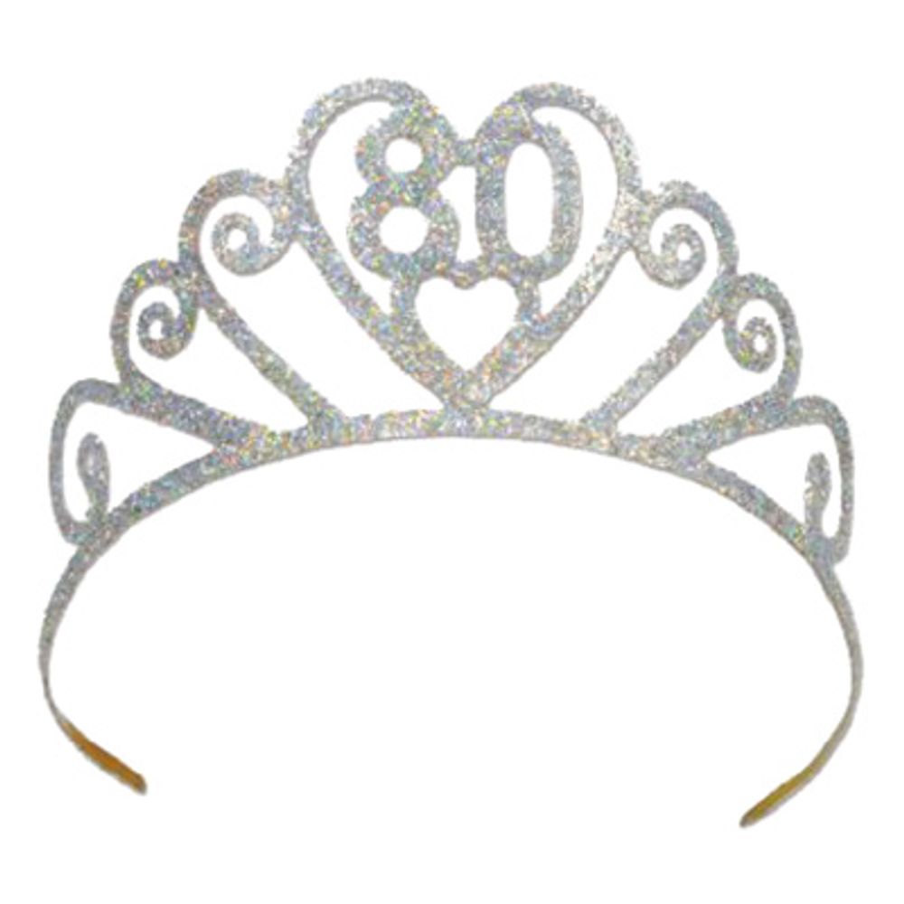 Glittertiara med Siffror
