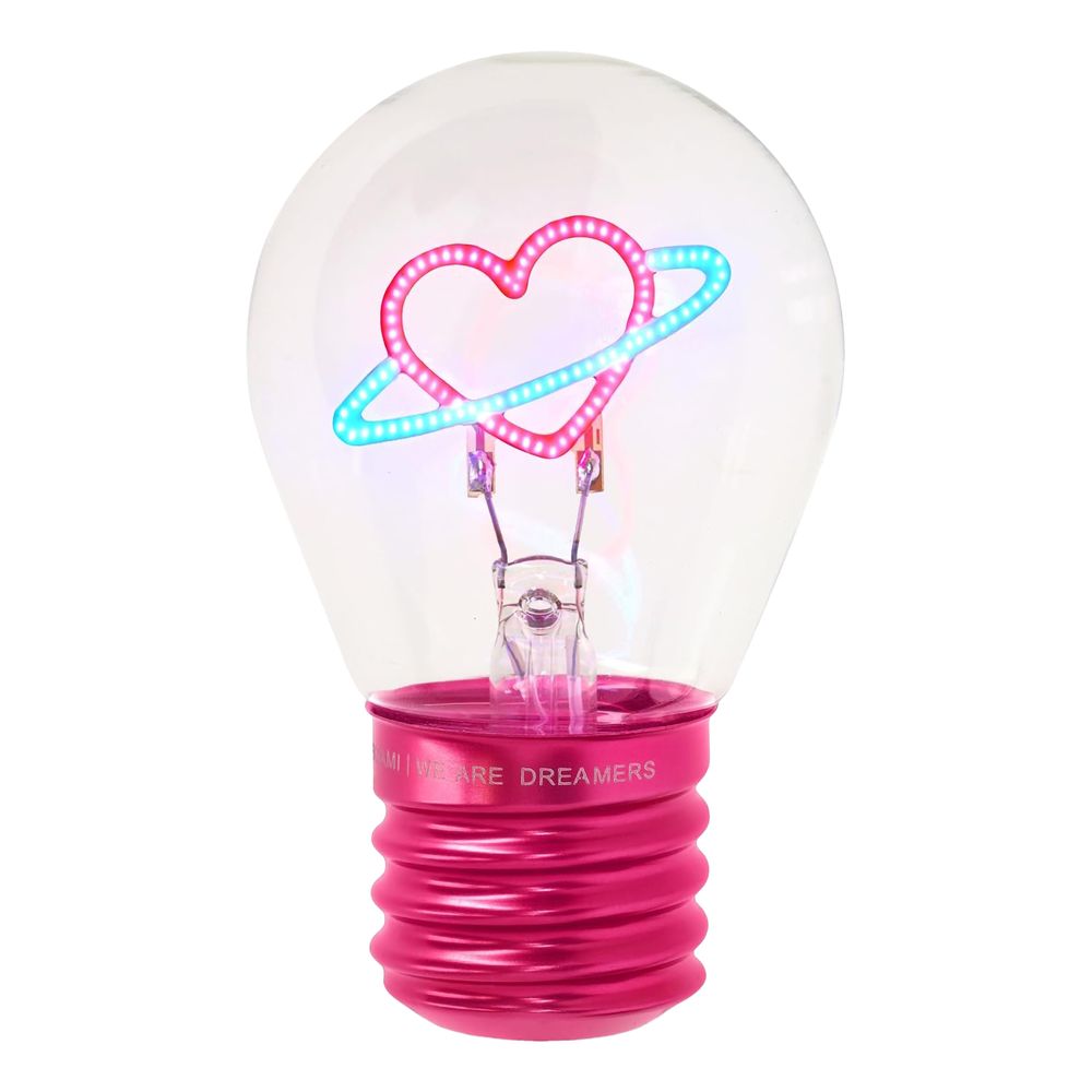 Bordlampe i Glødepæreform Planet Heart
