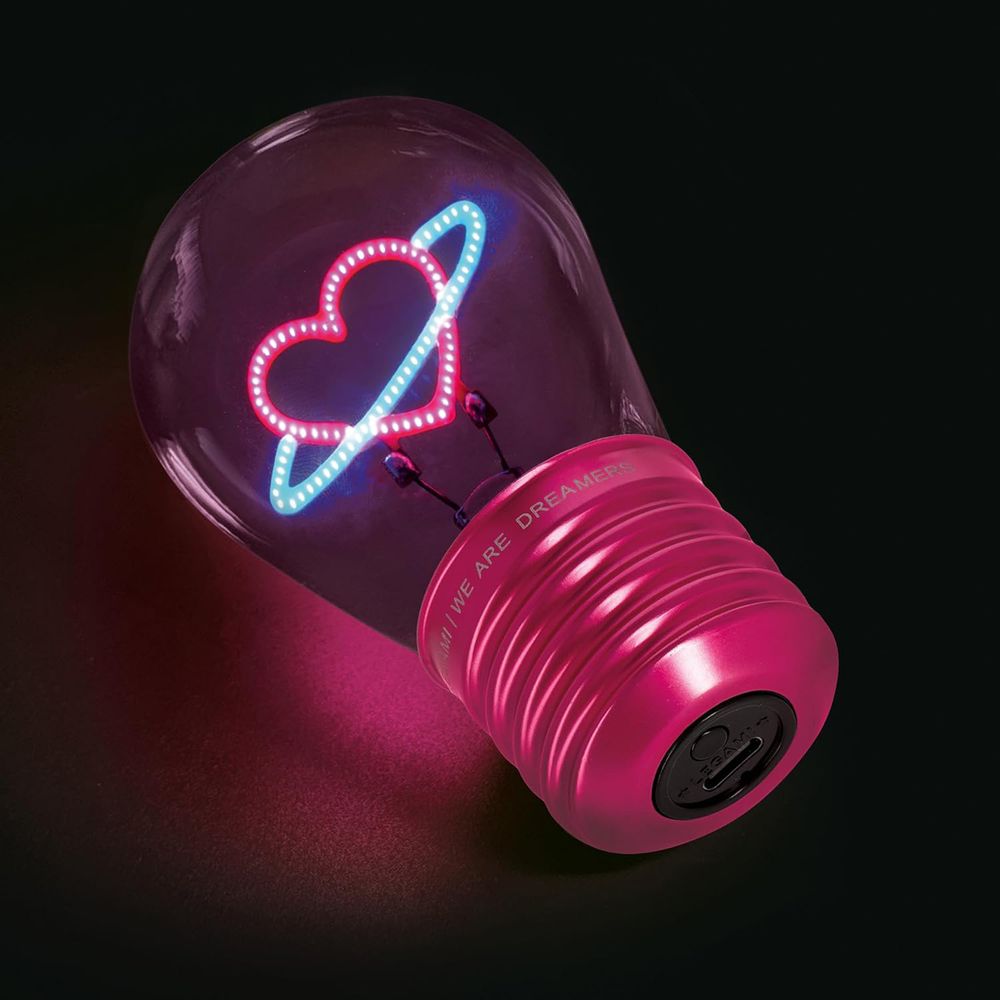 Bordlampe i Glødepæreform Planet Heart