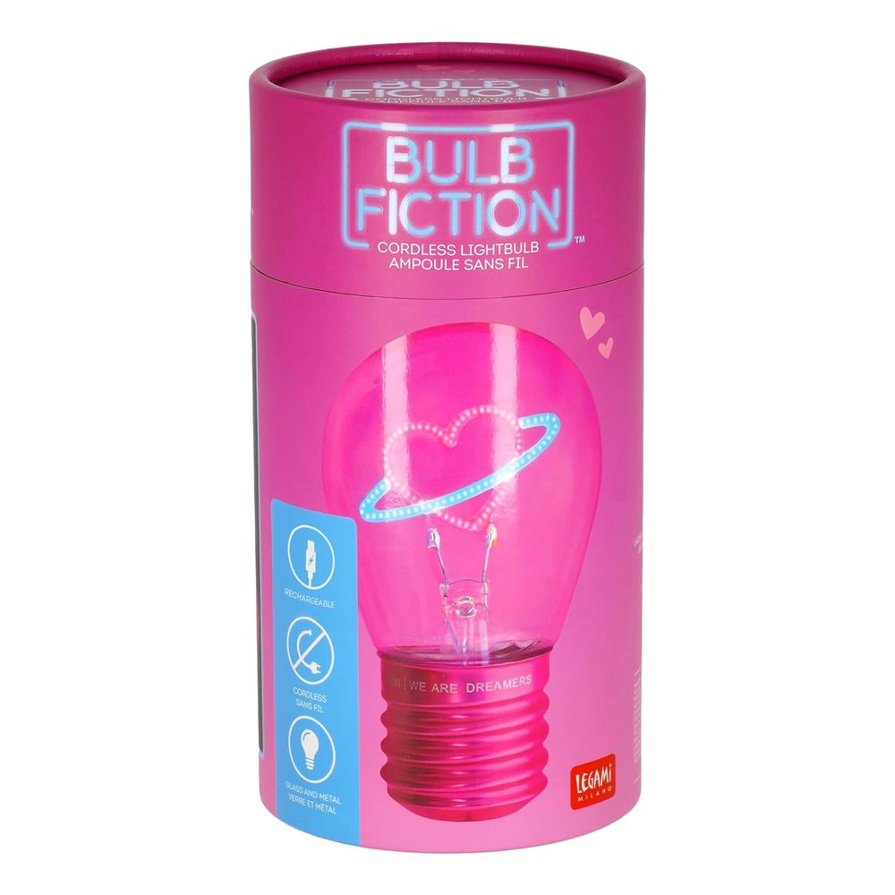 Bordlampe i Glødepæreform Planet Heart