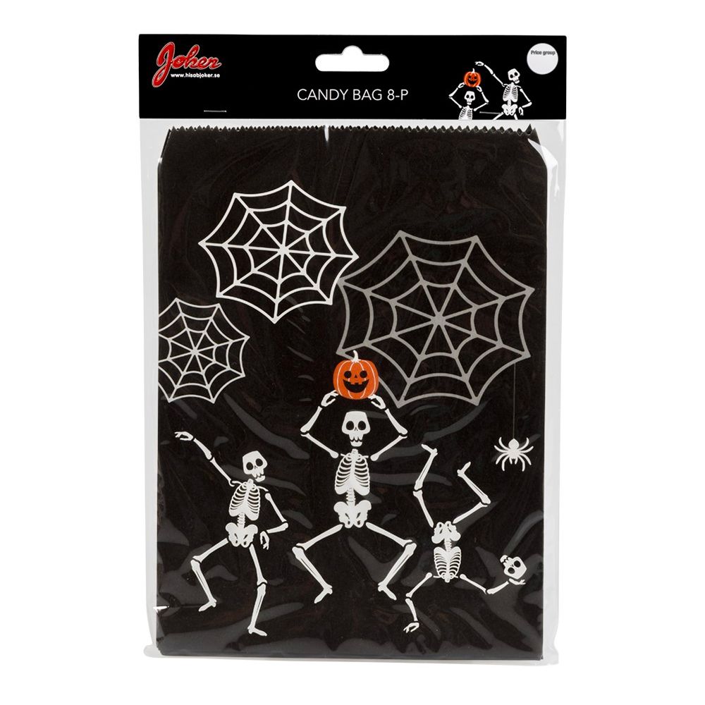 Godteriposer Halloween Skjelett