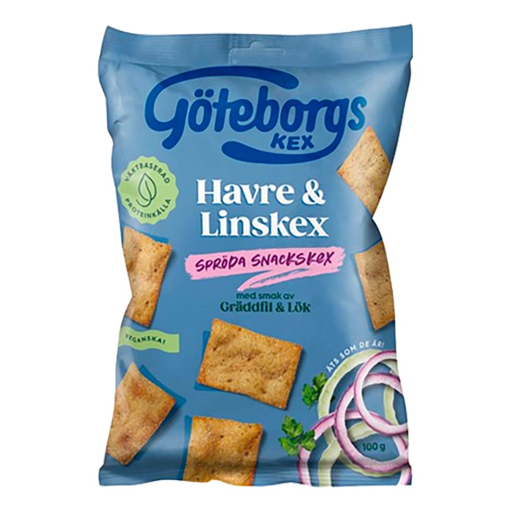 Göteborgs Kex Havre & Linskex Gräddfil & Lök