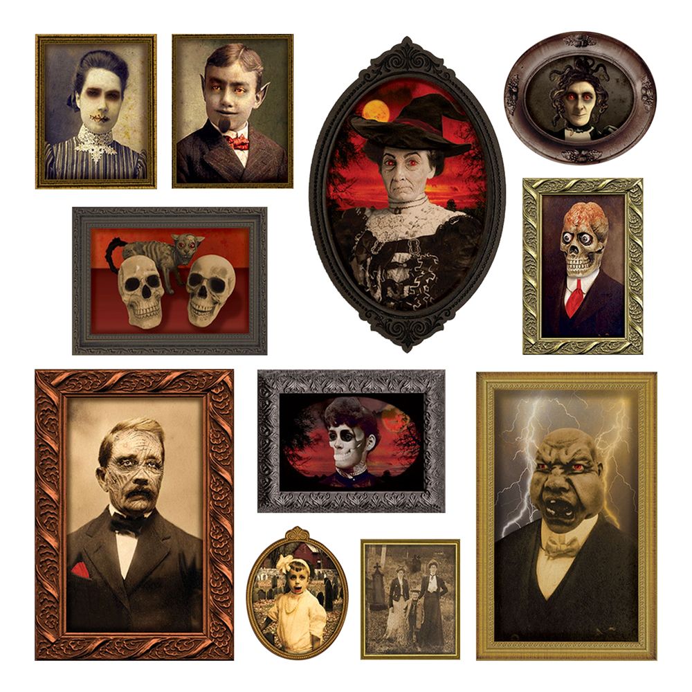 Gothic Porträtt Halloween Väggdekoration