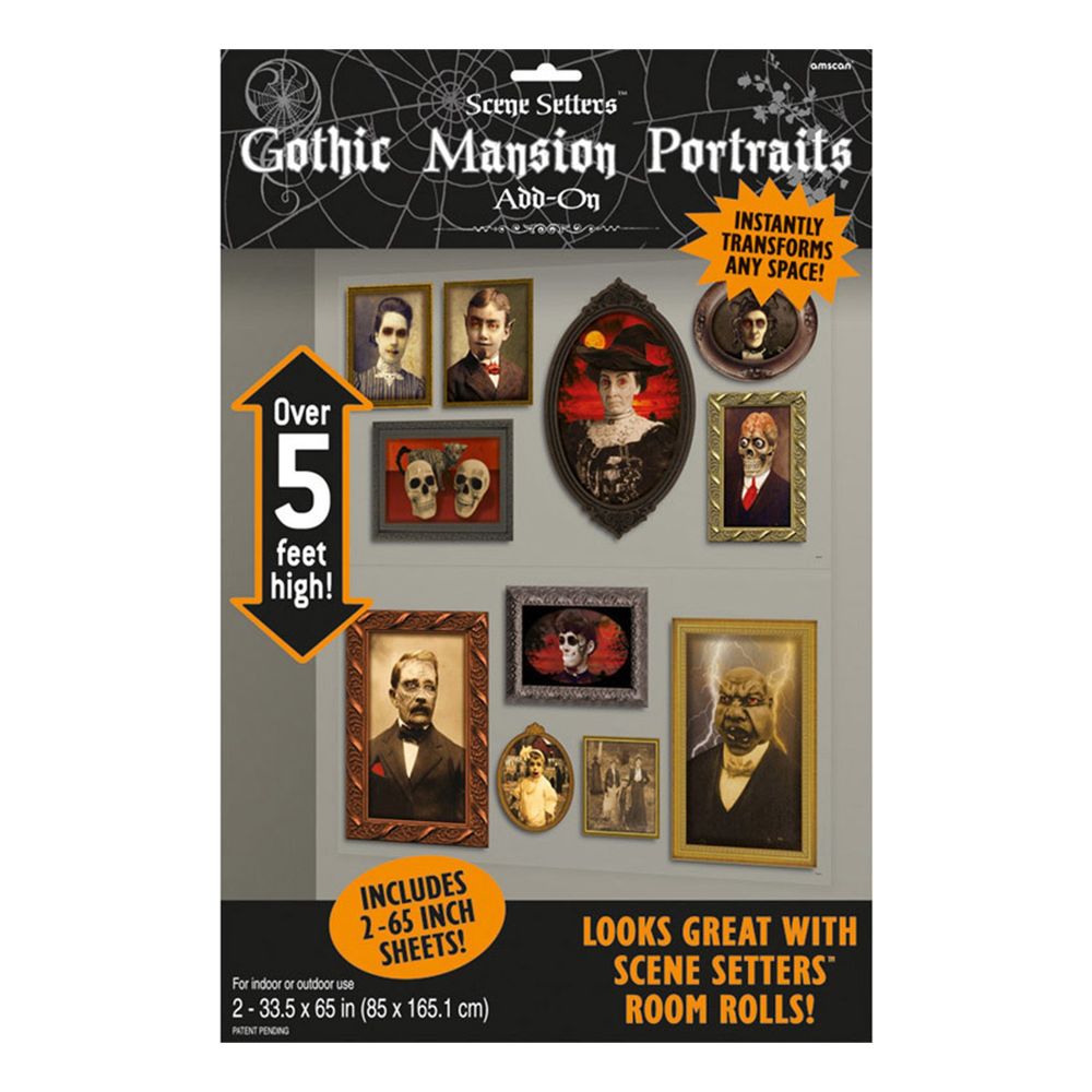 Gothic Porträtt Halloween Väggdekoration