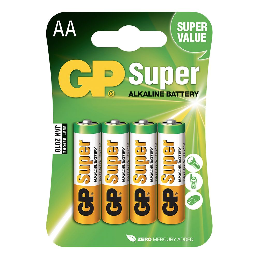 GP Super Alkaline Batterier