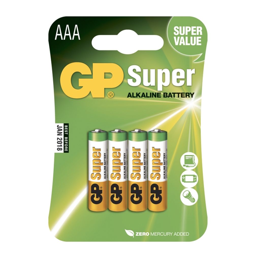 GP Super Alkaline Batterier