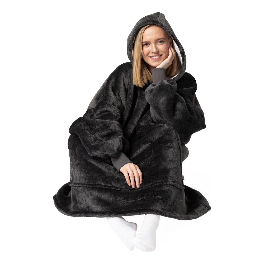 Grå Megahoodie