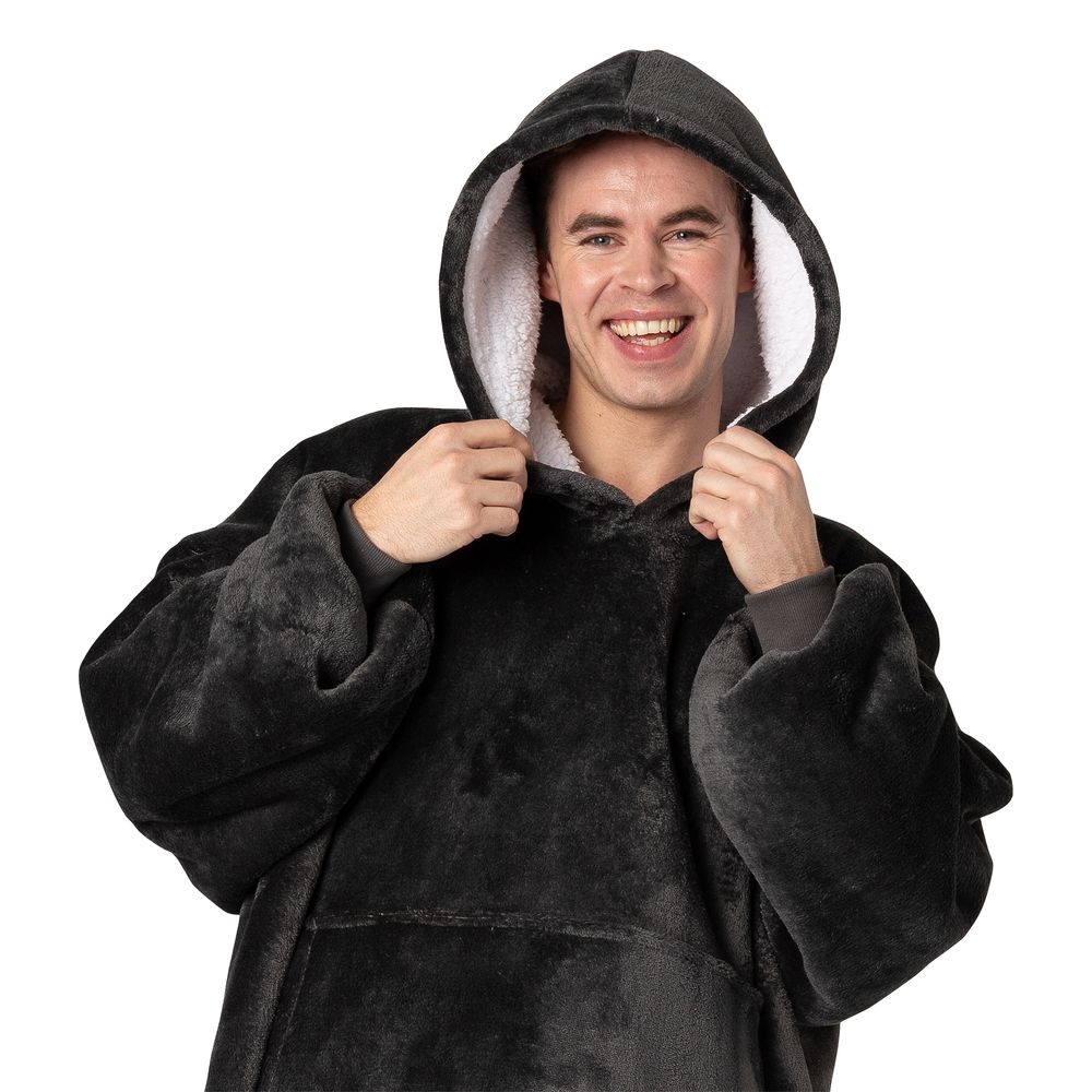 Grå Megahoodie