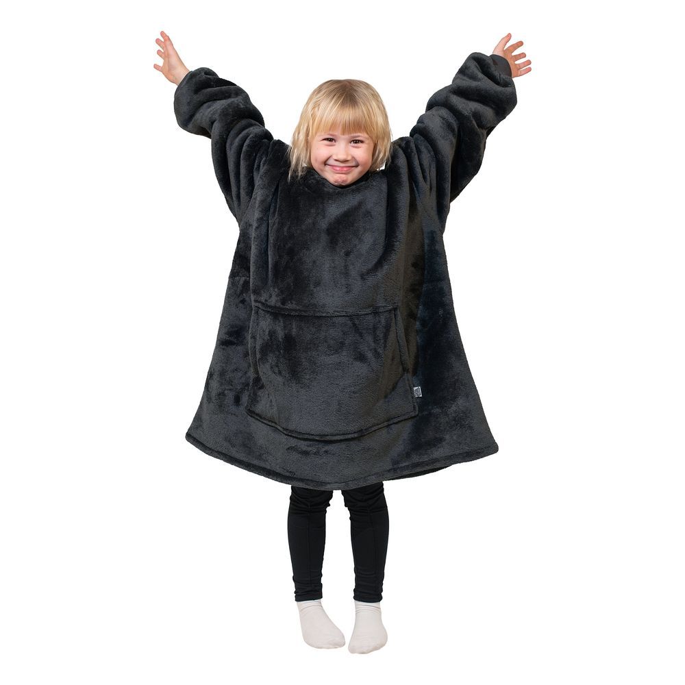 Grå Megahoodie för Barn