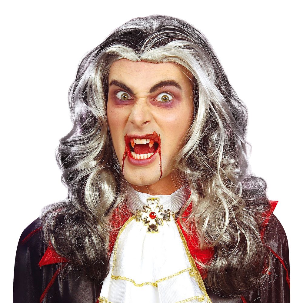 Grå Vampyrperuk