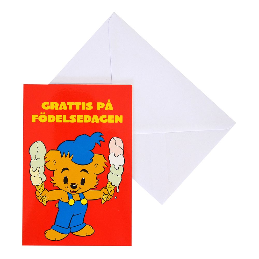 Onnittelukortti Bamse