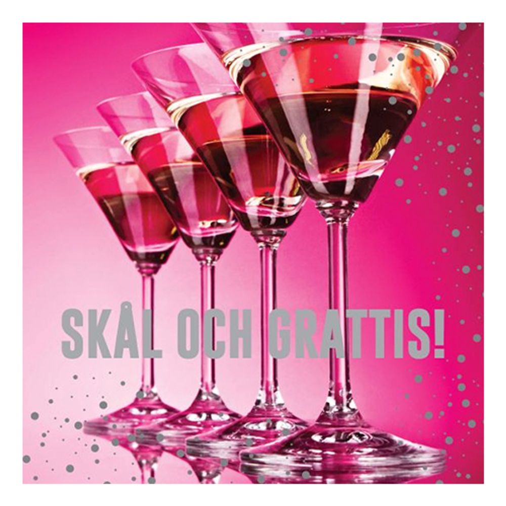 Gratulasjonskort Skål Och Grattis!