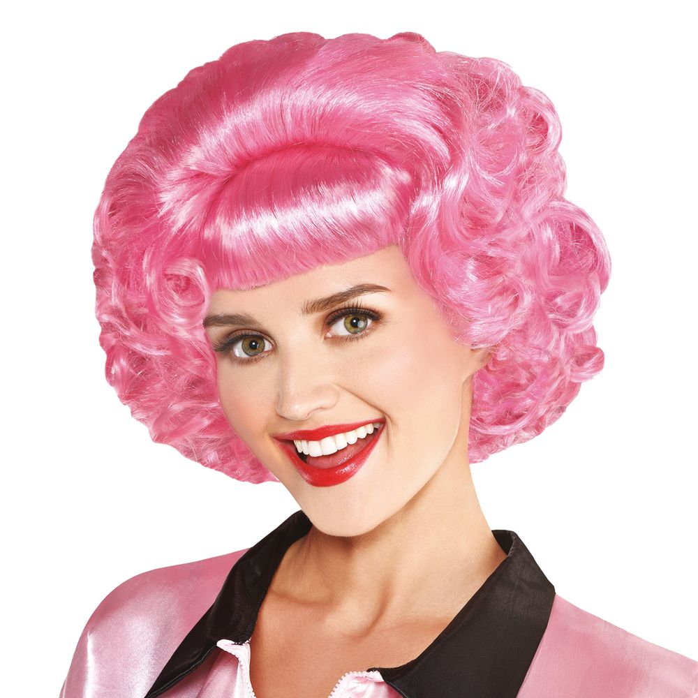 Grease Frenchy Rosa Peruk