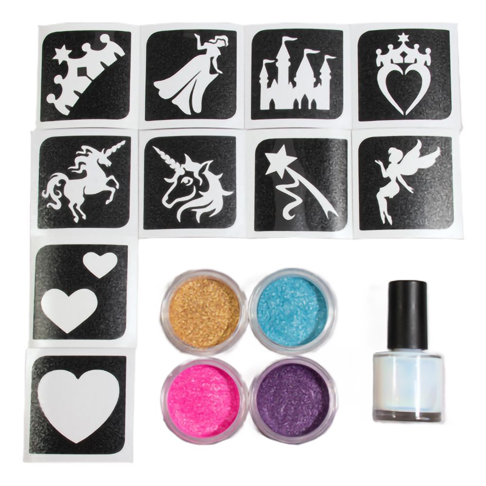 Grimas Sparkling Powder Tatoveringssæt Prinsesse
