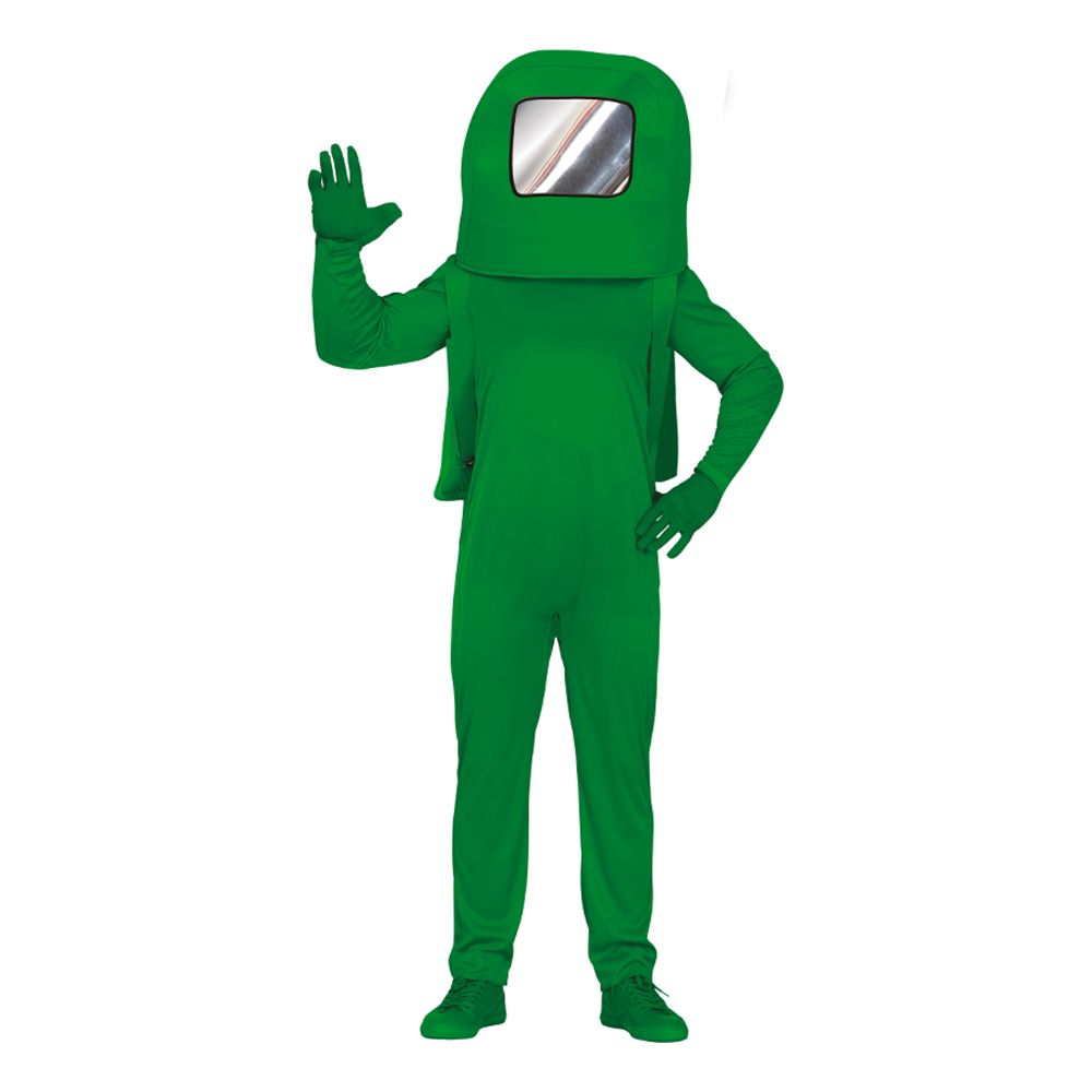 Grön Astronaut Teen Maskeraddräkt