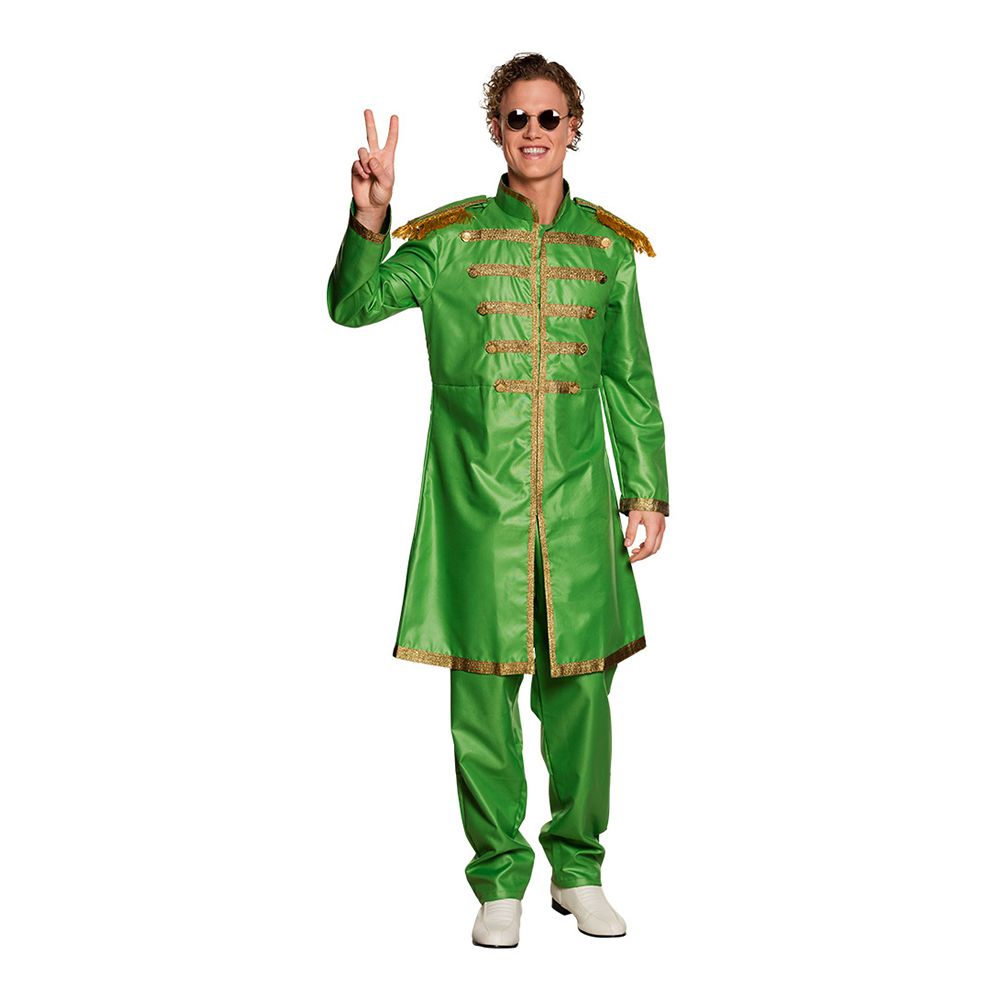 Grønn Sergeant Pop Kostyme