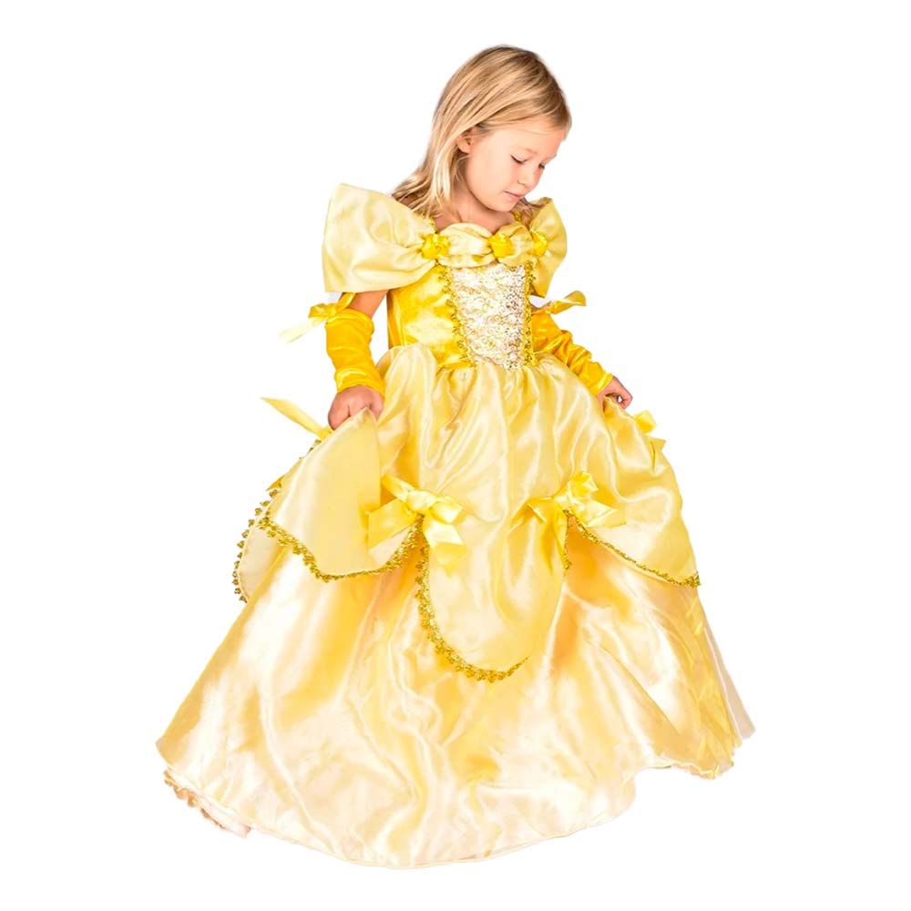 Gul Prinsessklänning Barn Maskeraddräkt