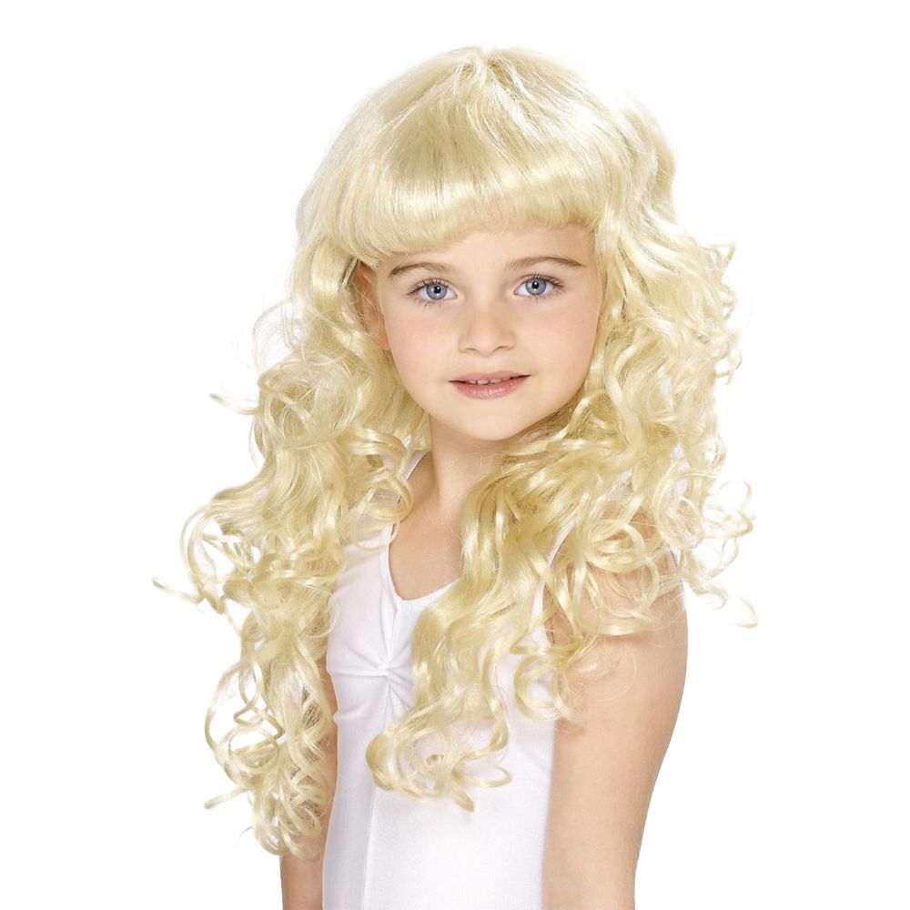 Guldlock Blond Peruk Barn