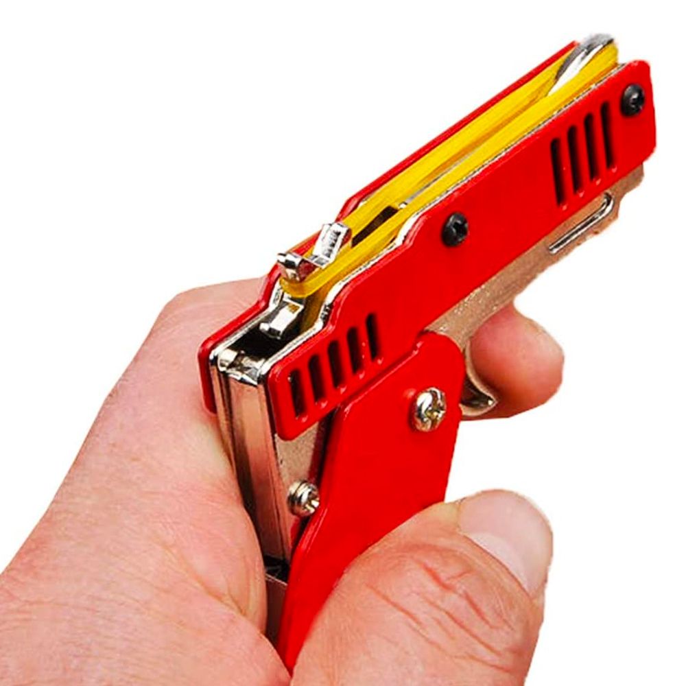 Sammenleggbar strikkpistol