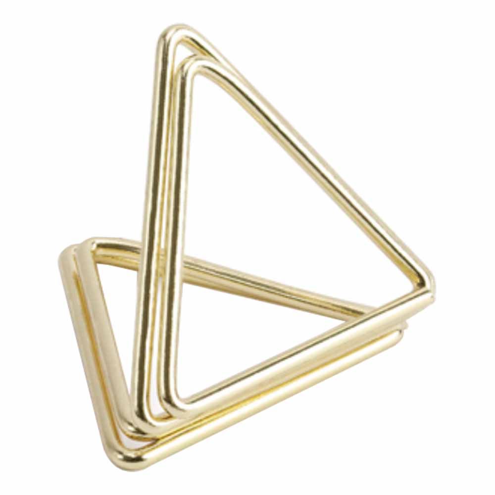 Hållare för Placeringskort Trianglar Guld