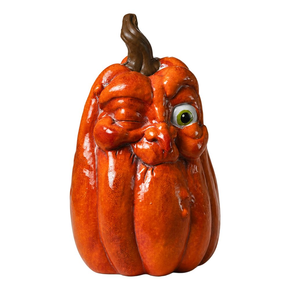 Halloweenkurpitsa Kasvoilla Suuri