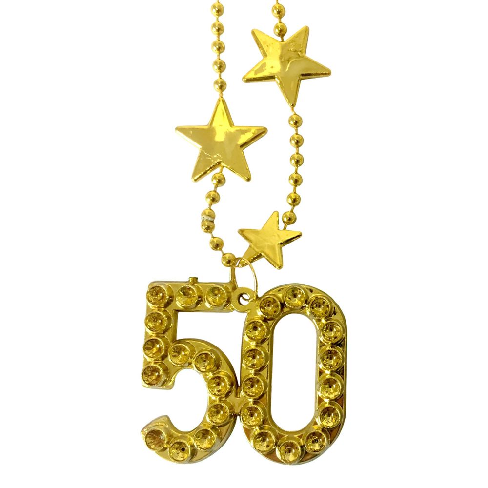 Halsband Guld Siffra 50