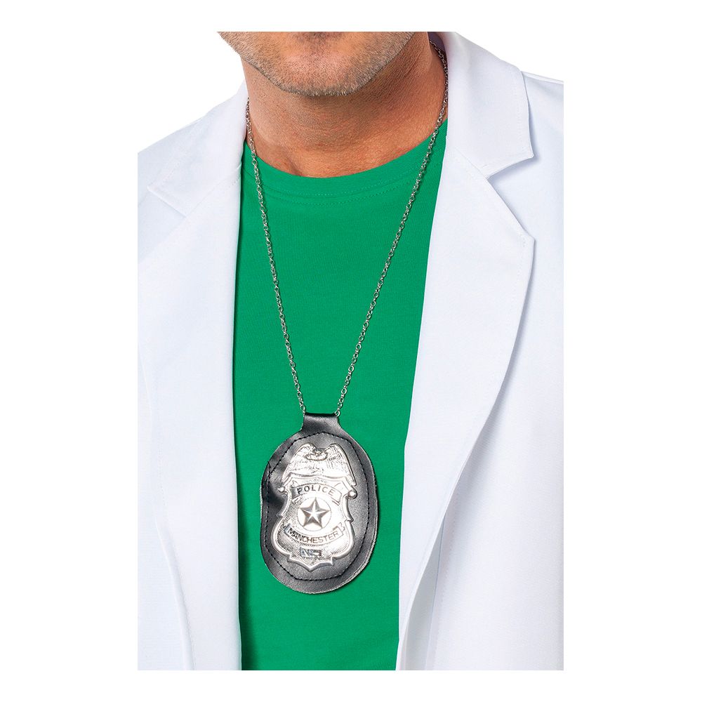 Halsband med Polisbricka