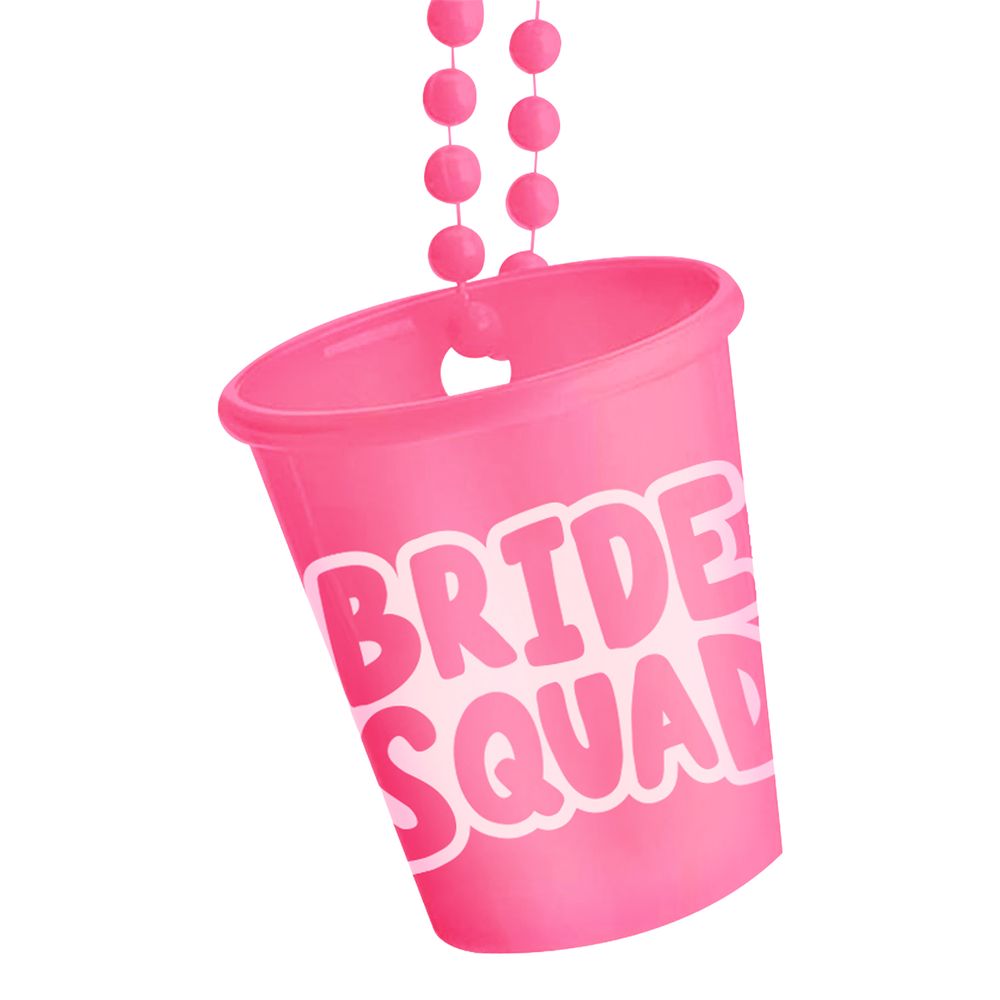 Halsband med Shotglas Bride Squad