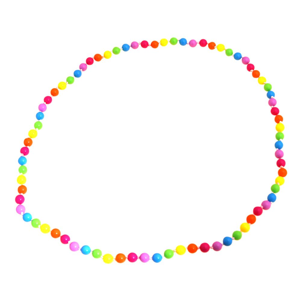 Halskjede Runde Neonfarget