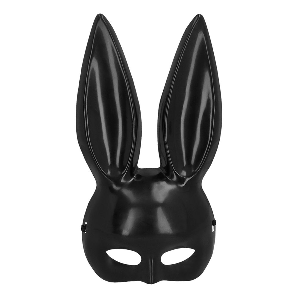 Halvmask Kanin Svart