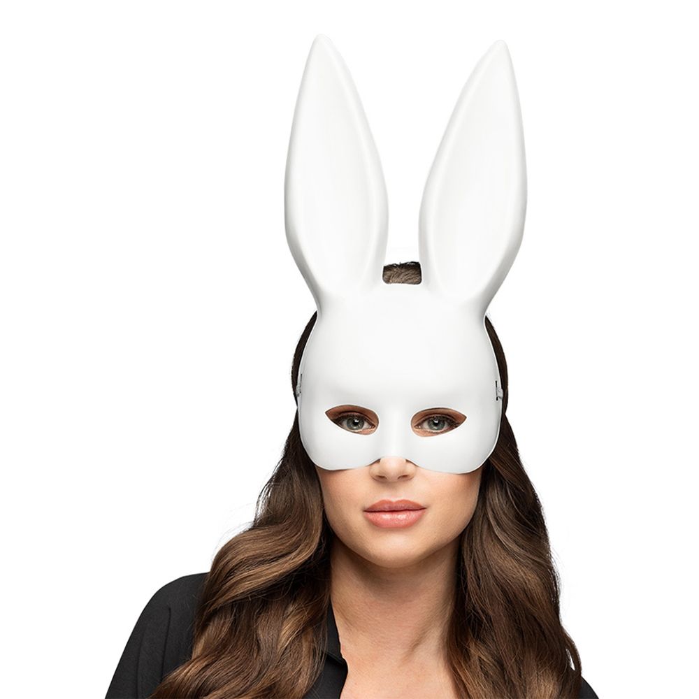 Halvmask Kanin Vit