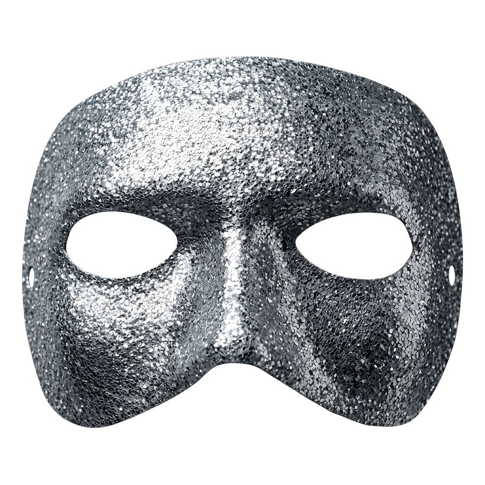 Halvmask Silver