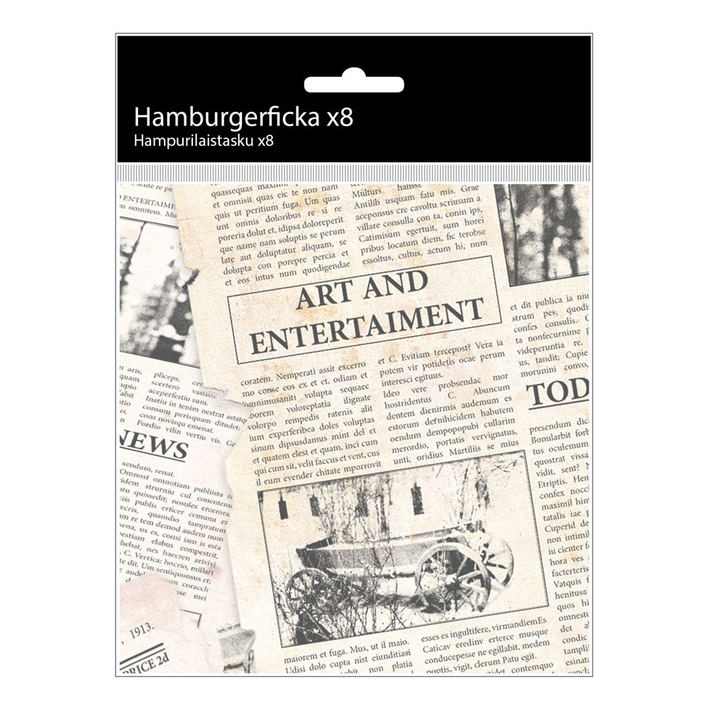 Hamburgerlomme i Papir