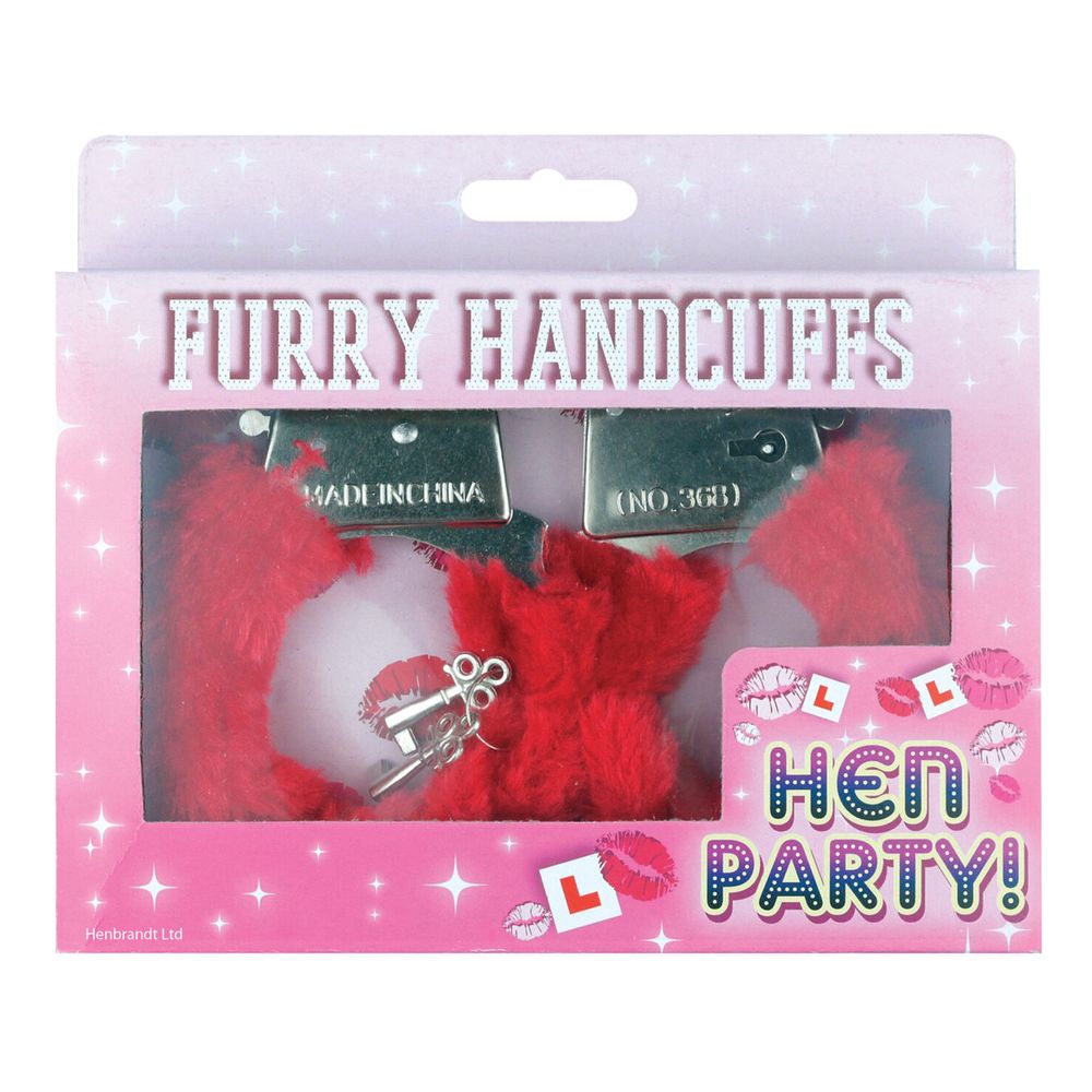 Handbojor med Fluff Röd